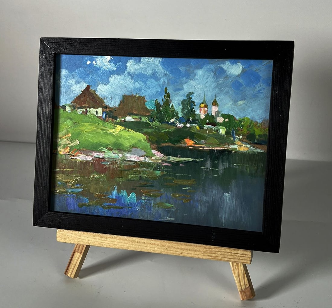 Oil painting A river near the village Yuriy Suprunchuk - 2