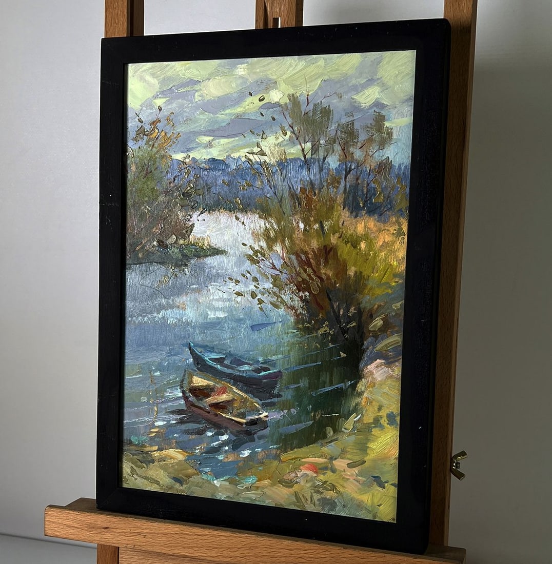 Oil painting Dawn on The River Yuriy Suprunchuk - 2