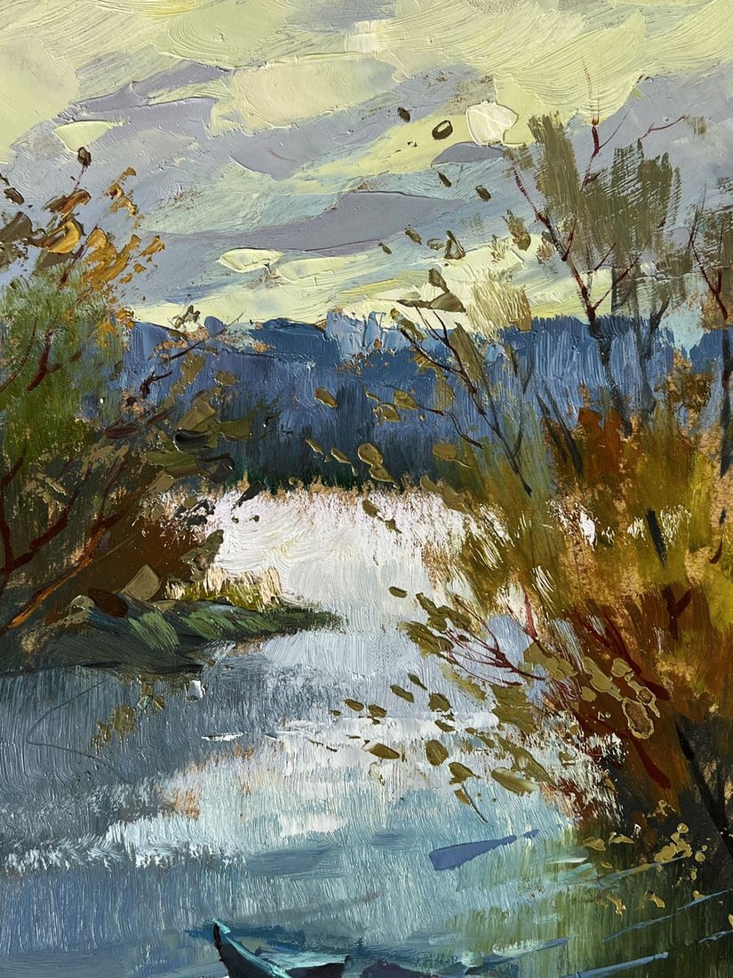 Oil painting Dawn on The River Yuriy Suprunchuk - 4