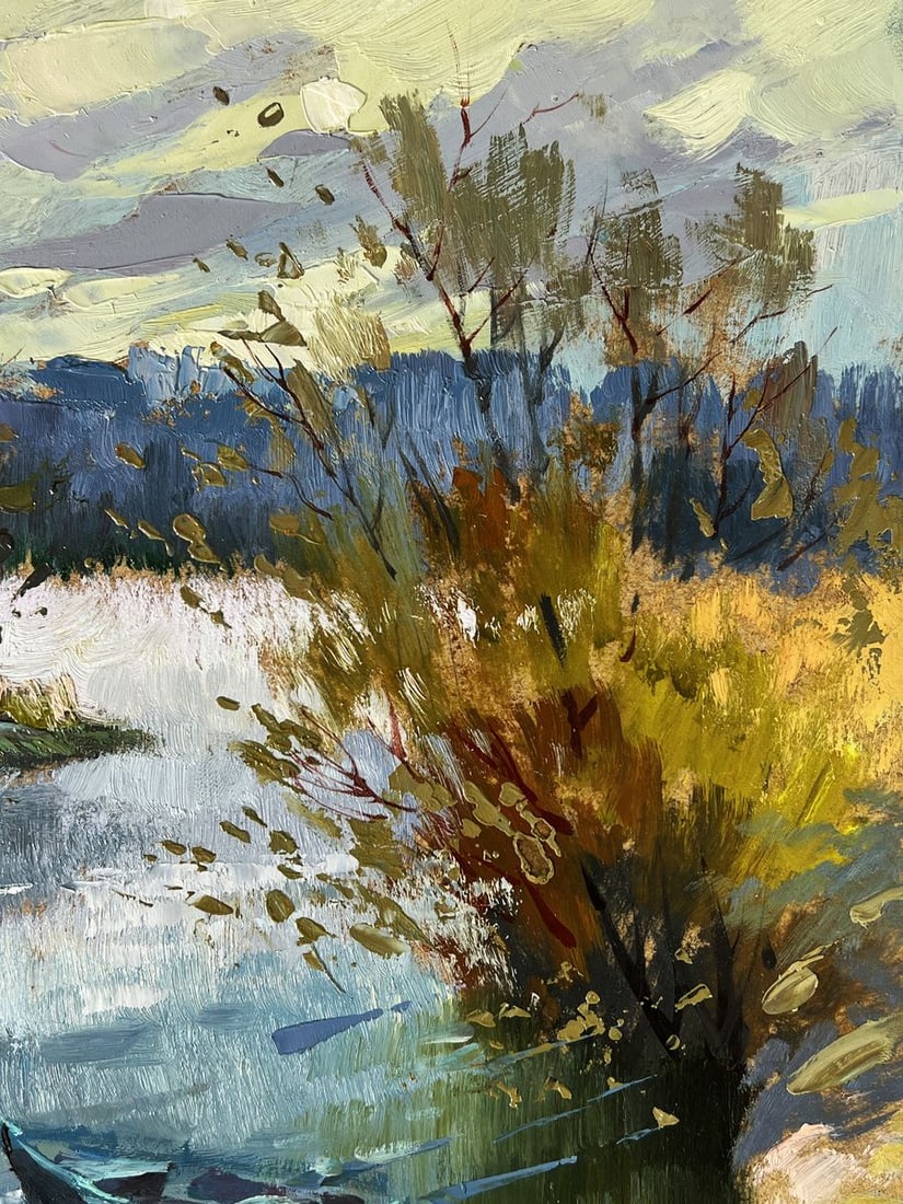 Oil painting Dawn on The River Yuriy Suprunchuk - 5