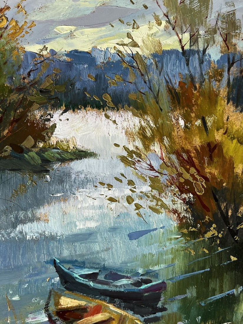 Oil painting Dawn on The River Yuriy Suprunchuk - 6