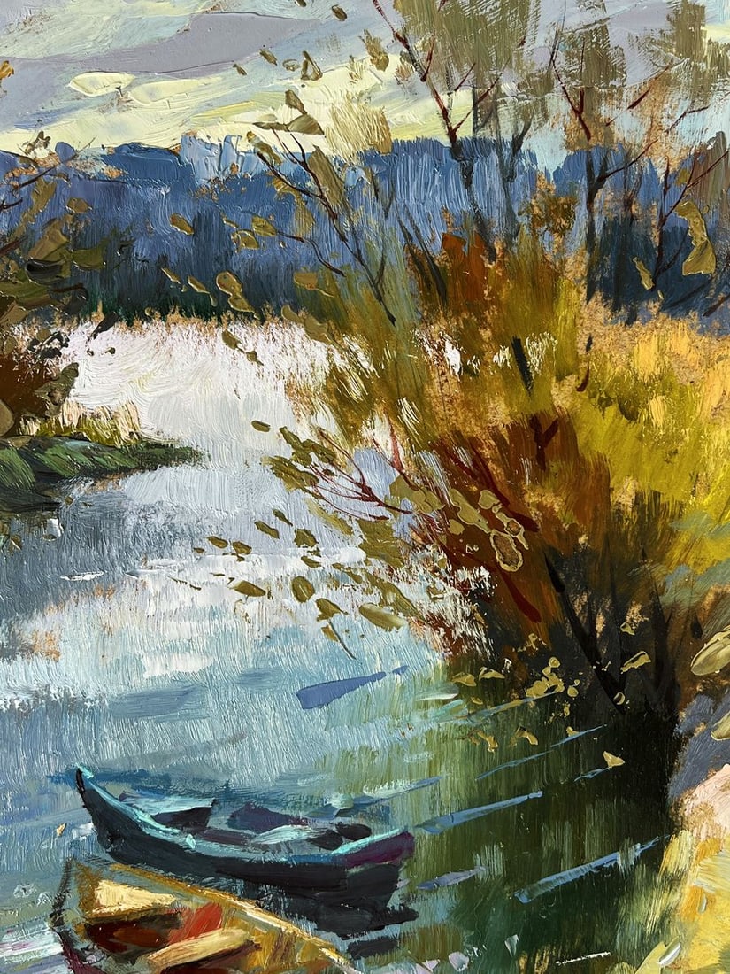 Oil painting Dawn on The River Yuriy Suprunchuk - 7