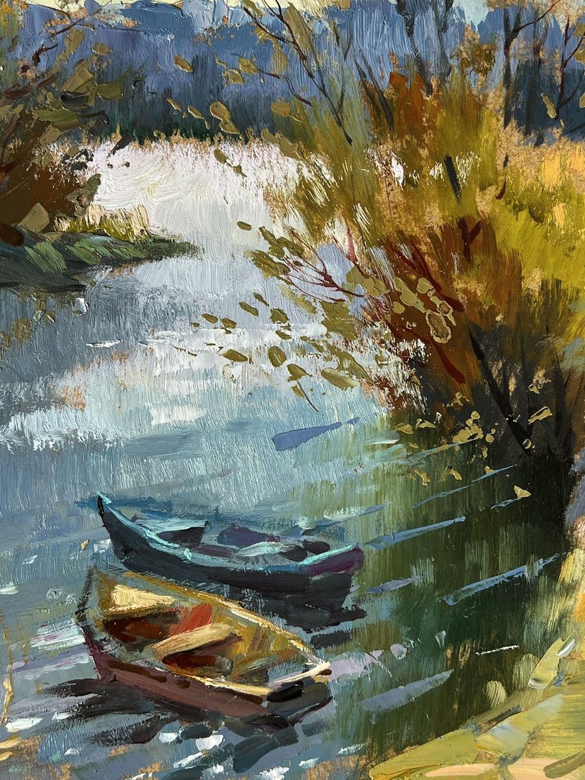 Oil painting Dawn on The River Yuriy Suprunchuk - 8