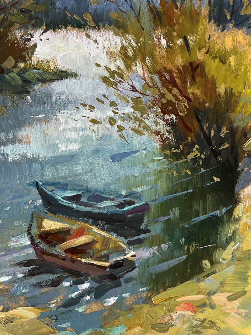 Oil painting Dawn on The River Yuriy Suprunchuk - 9