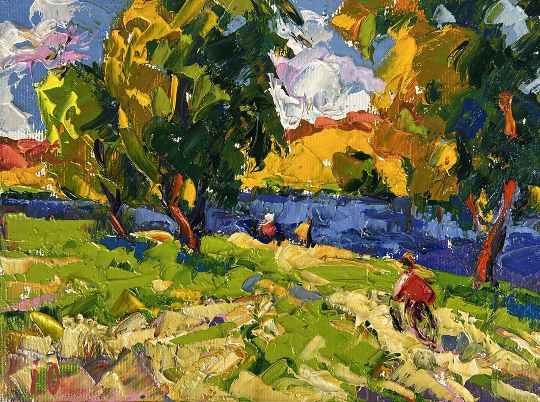 Oil painting On The Way to The River Oleksiy Ivanyuk - 3