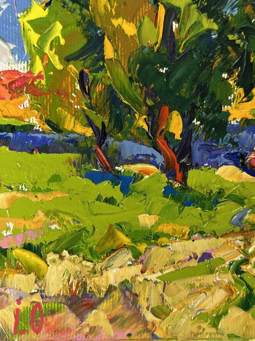 Oil painting On The Way to The River Oleksiy Ivanyuk - 4
