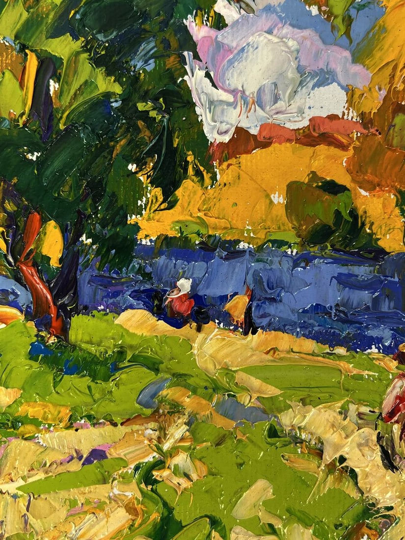 Oil painting On The Way to The River Oleksiy Ivanyuk - 7