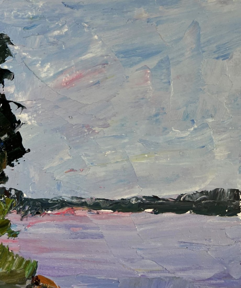 Oil painting Thoughts of a lonely fisherman Boris Serdyuk - 4