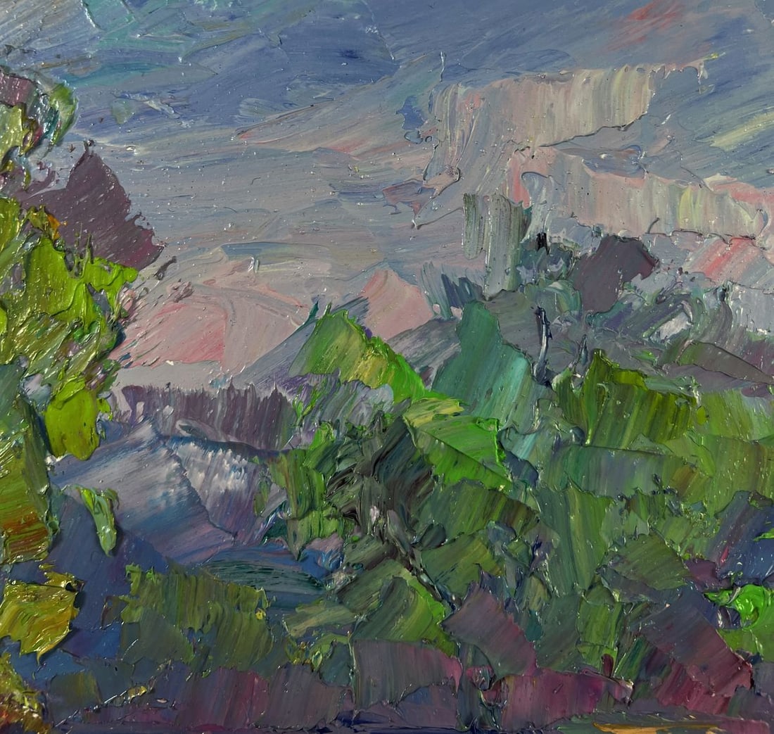 Oil painting Morning walk along the river Boris Serdyuk - 5