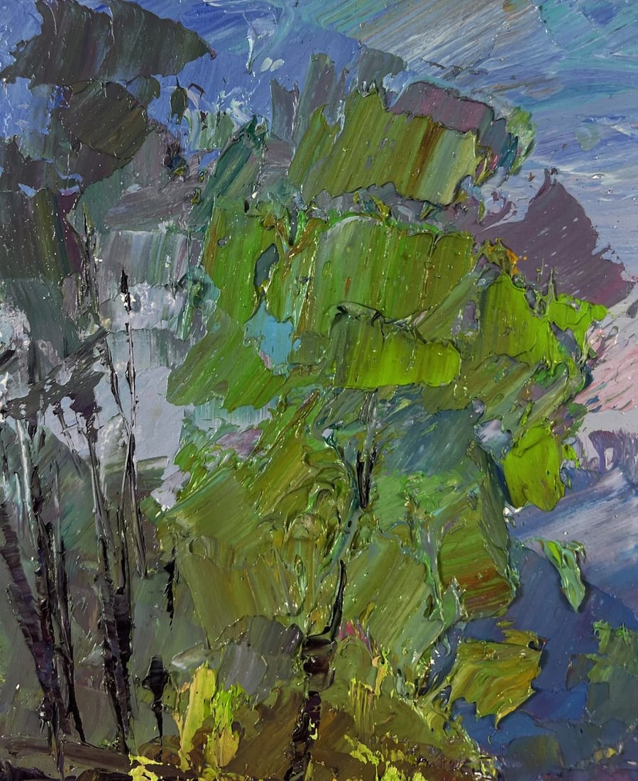 Oil painting Morning walk along the river Boris Serdyuk - 6