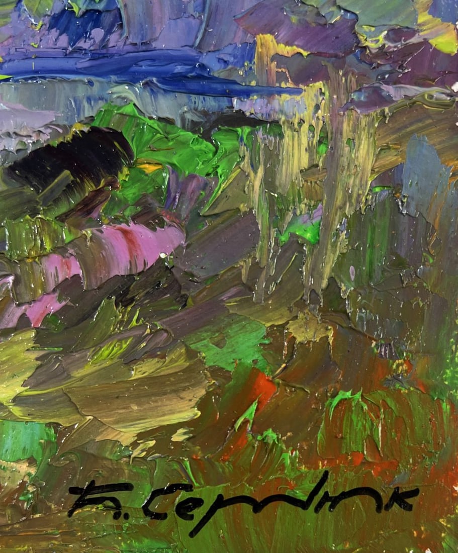 Oil painting Morning walk along the river Boris Serdyuk - 9