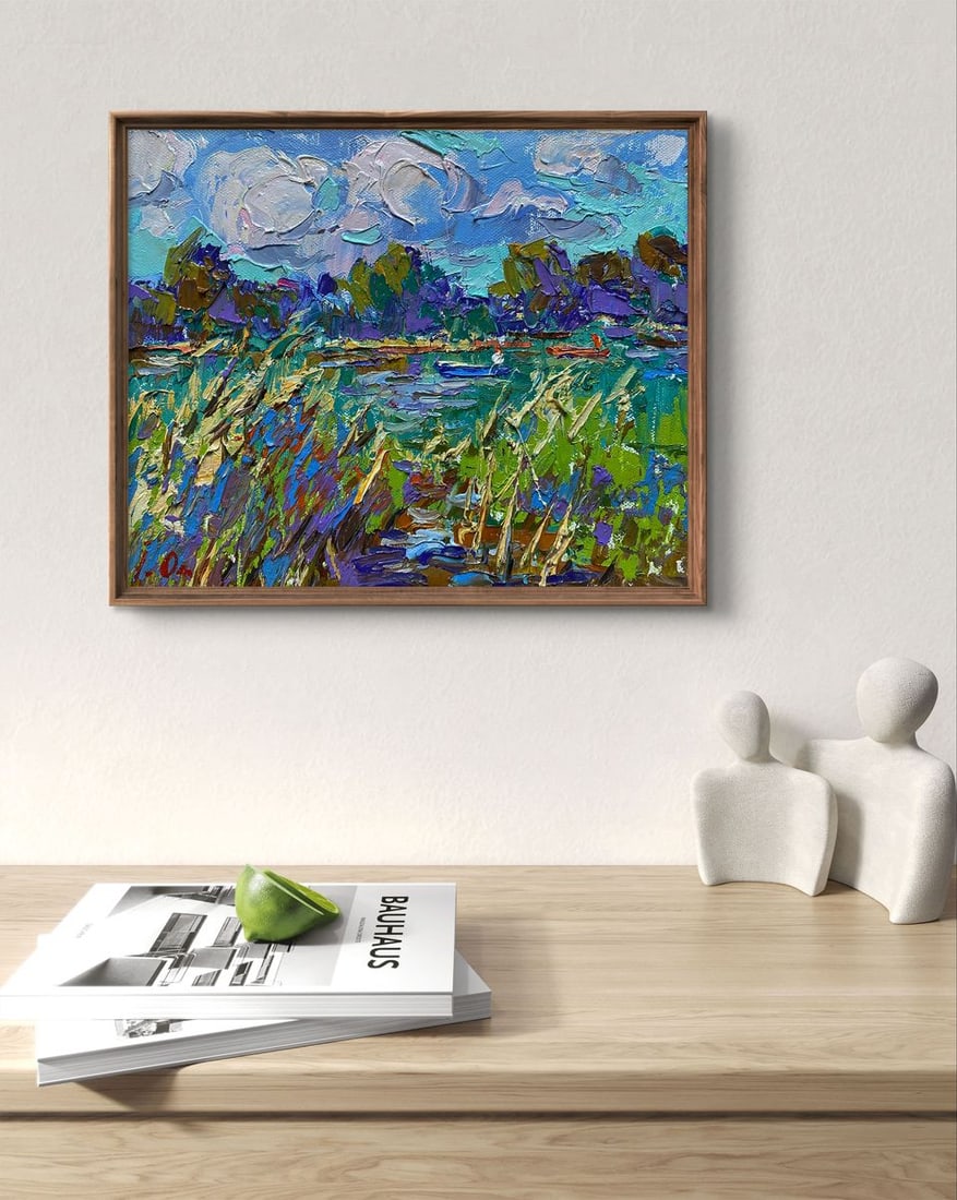 Oil painting Among the reeds Oleksiy Ivanyuk - 2