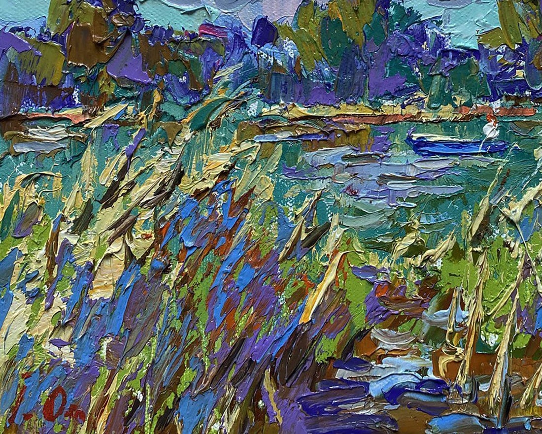 Oil painting Among the reeds Oleksiy Ivanyuk - 7