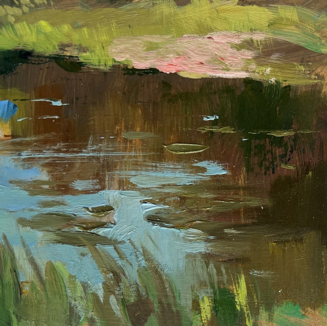 Oil painting Summer in green banks Yuriy Suprunchuk - 4
