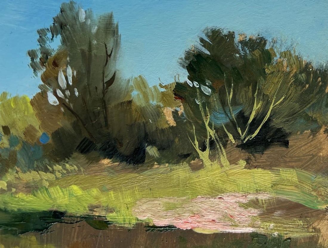 Oil painting Summer in green banks Yuriy Suprunchuk - 5