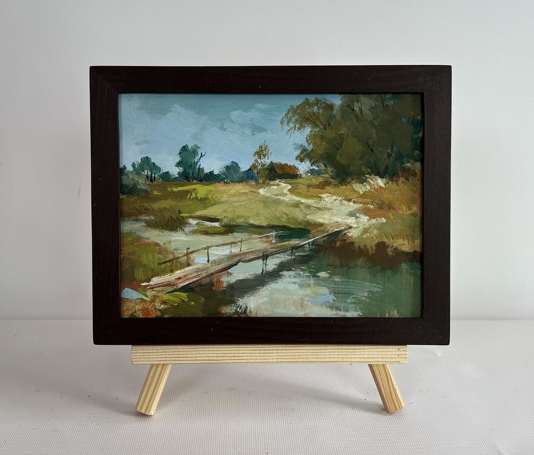 Oil painting The road to the village Yuriy Suprunchuk (1 of 8)