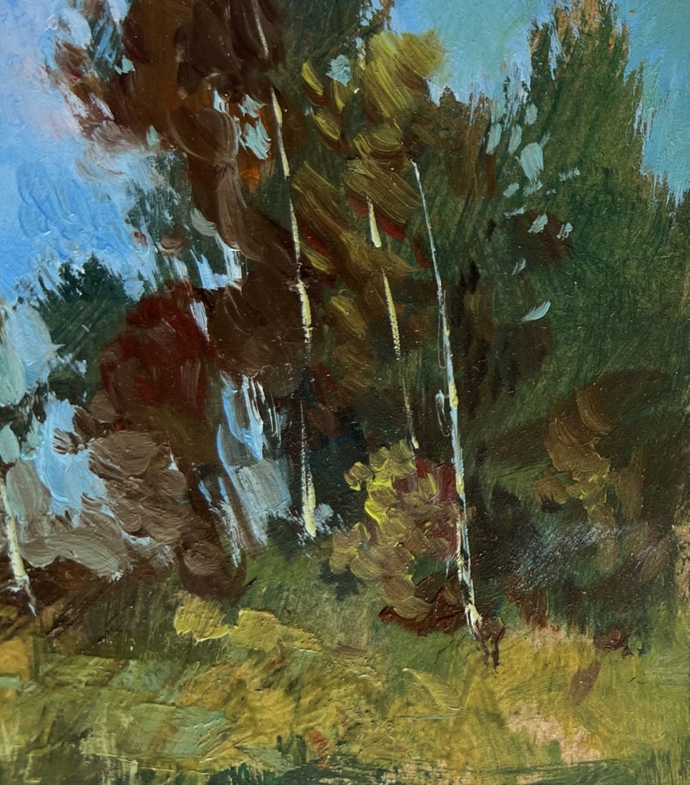 Oil painting Flowing among the trees Yuriy Suprunchuk - 5