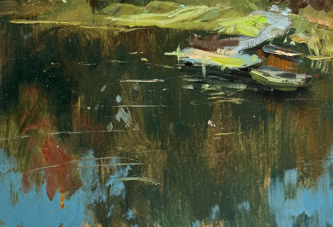 Oil painting Flowing among the trees Yuriy Suprunchuk - 6