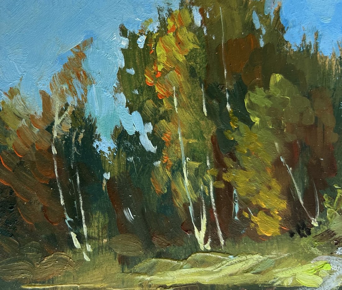 Oil painting Flowing among the trees Yuriy Suprunchuk - 7