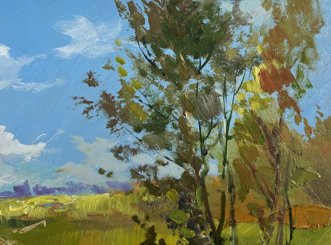 Oil painting Take a swim in a summer lake Yuriy Suprunchuk - 4