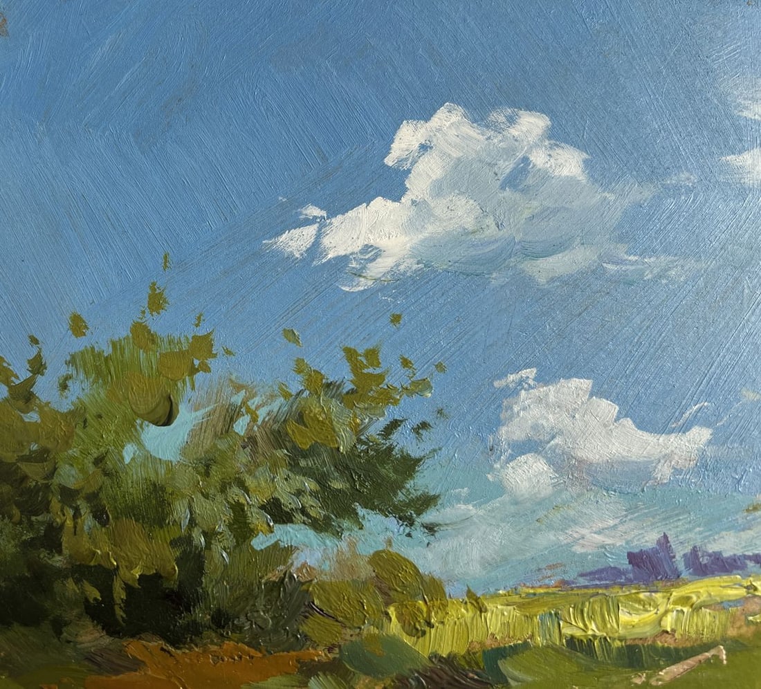 Oil painting Take a swim in a summer lake Yuriy Suprunchuk - 5