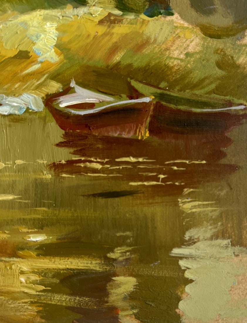 Oil painting Silence in nature near the lake Yuriy Suprunchuk - 7