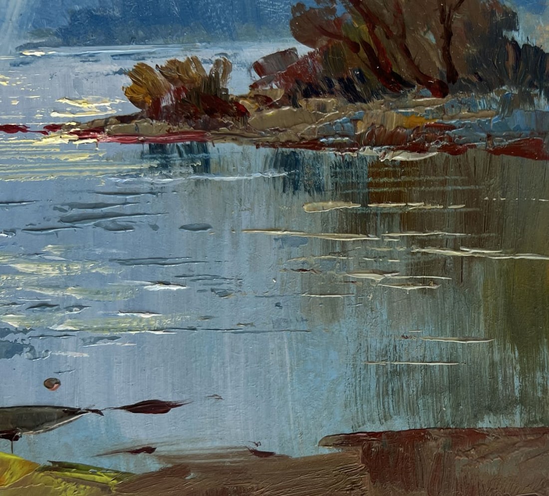 Oil painting Rays of sun through the clouds Yuriy Suprunchuk - 4