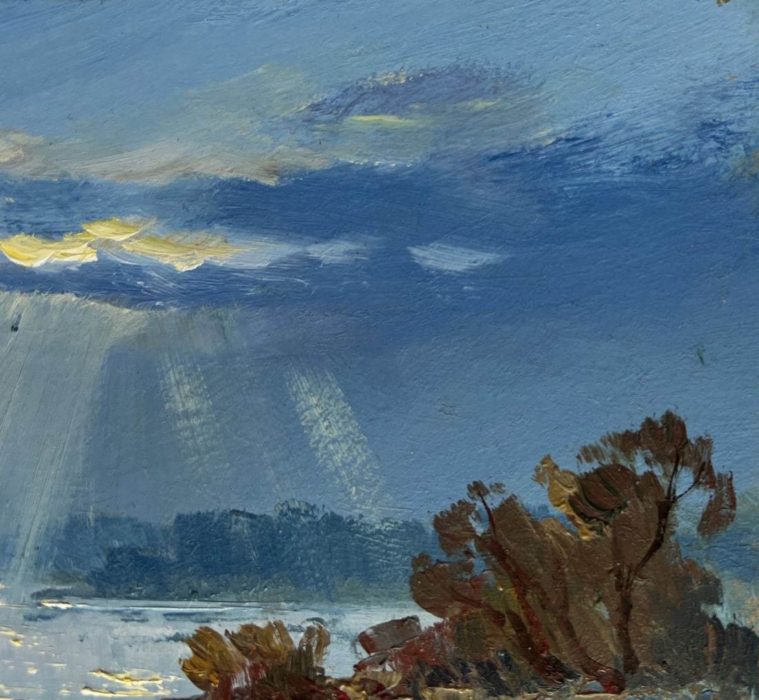 Oil painting Rays of sun through the clouds Yuriy Suprunchuk - 5