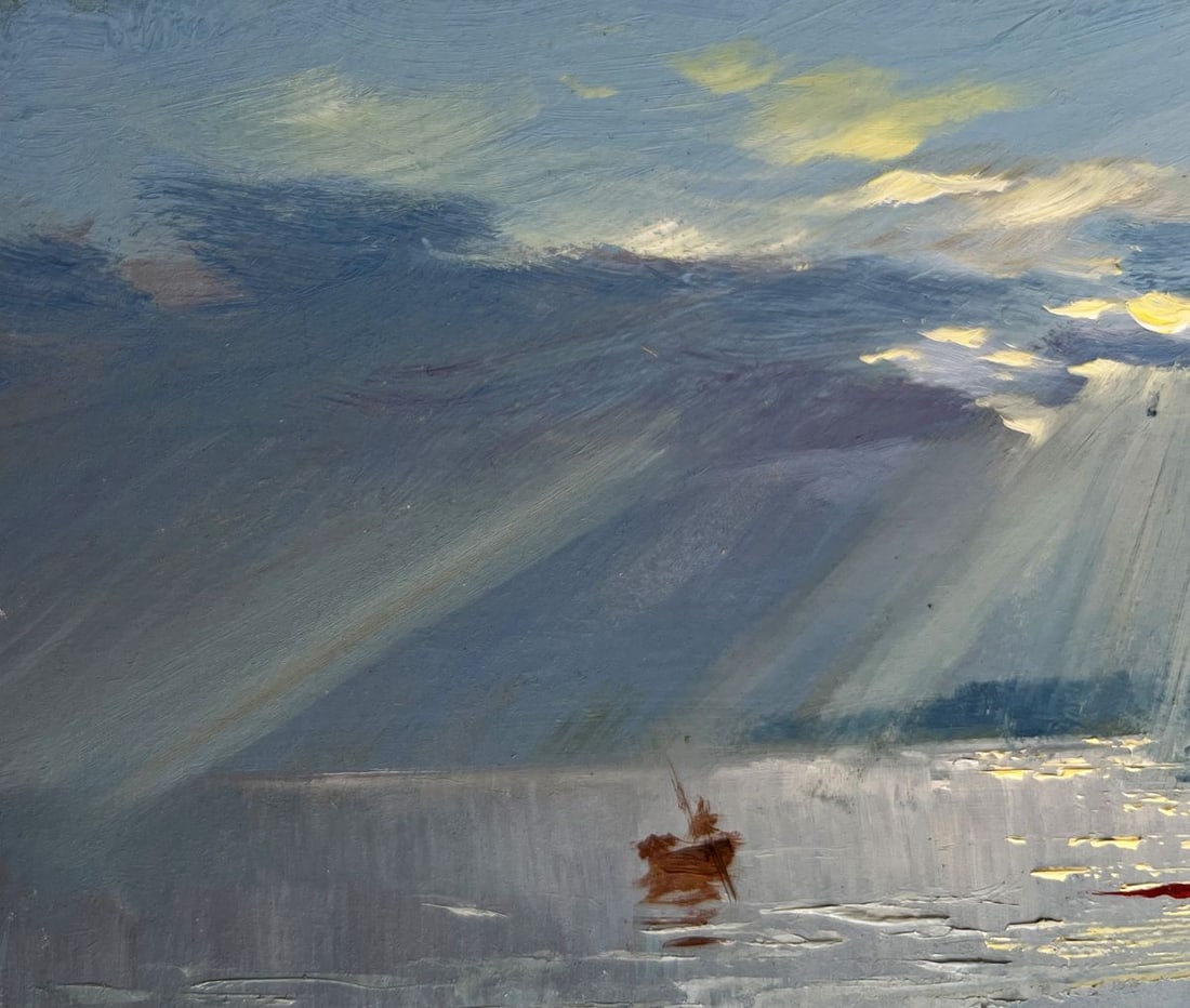 Oil painting Rays of sun through the clouds Yuriy Suprunchuk - 6