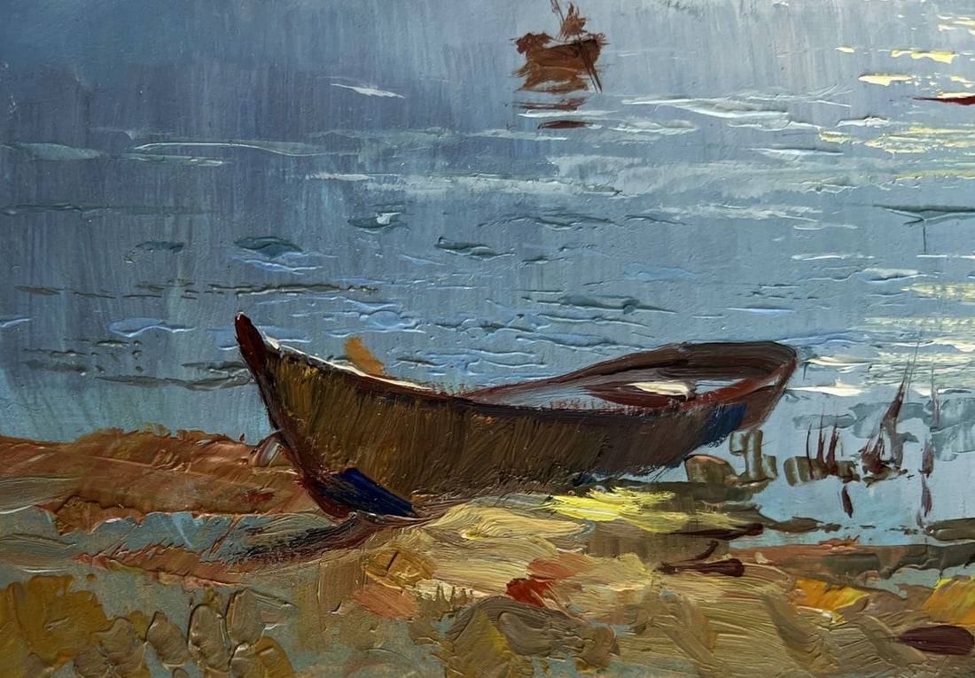 Oil painting Rays of sun through the clouds Yuriy Suprunchuk - 7