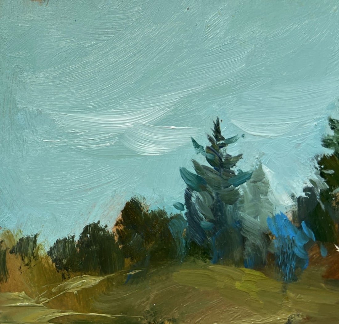 Oil painting Forest in the reflection of the river Yuriy Suprunchuk - 6