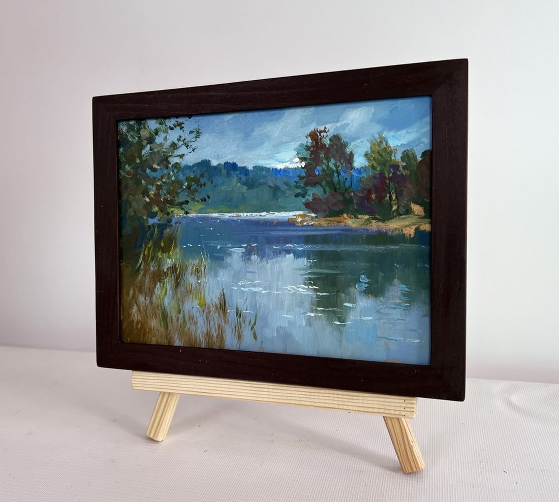 Oil painting By the evening in nature Yuriy Suprunchuk - 2