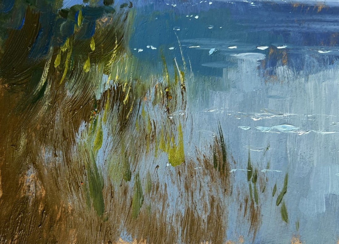Oil painting By the evening in nature Yuriy Suprunchuk - 7