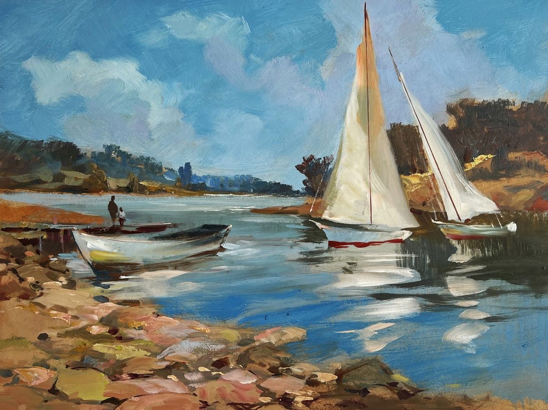 Oil painting Sailing on a yacht Yuriy Suprunchuk - 3