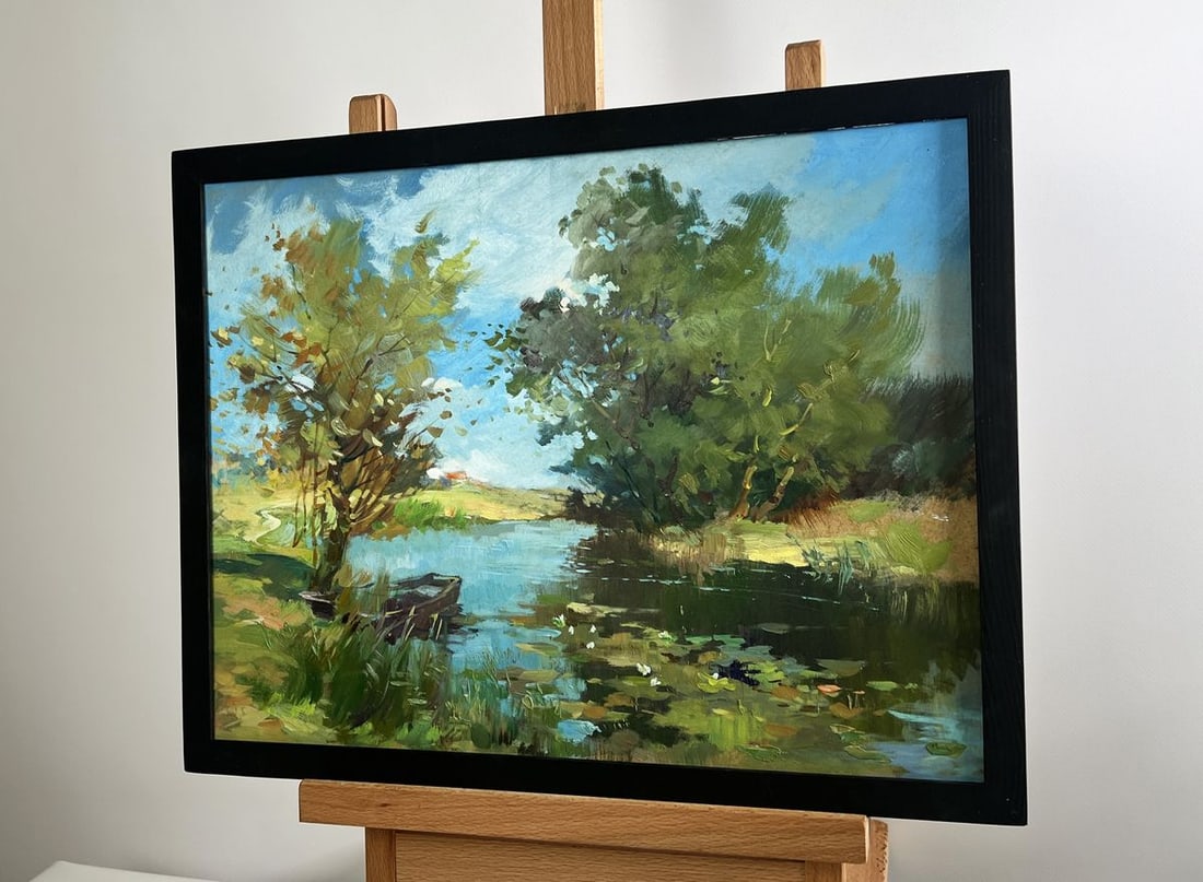 Oil painting A secluded place in nature Yuriy Suprunchuk - 2