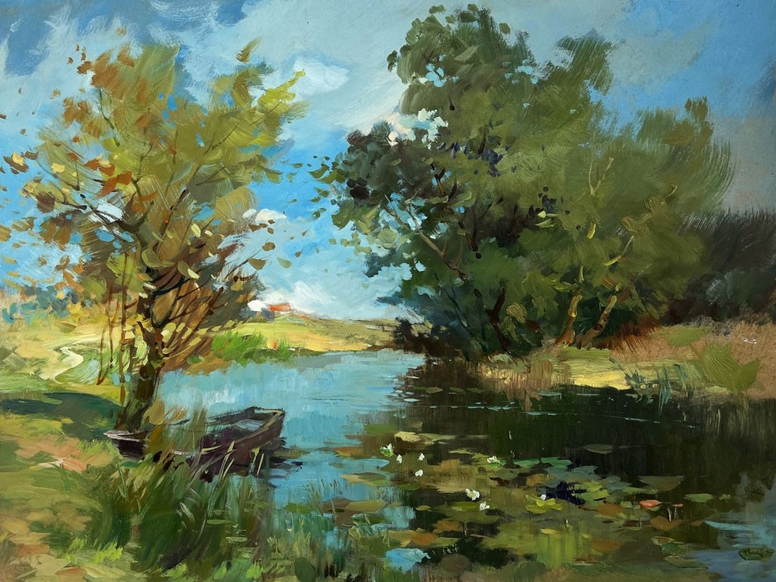 Oil painting A secluded place in nature Yuriy Suprunchuk - 3