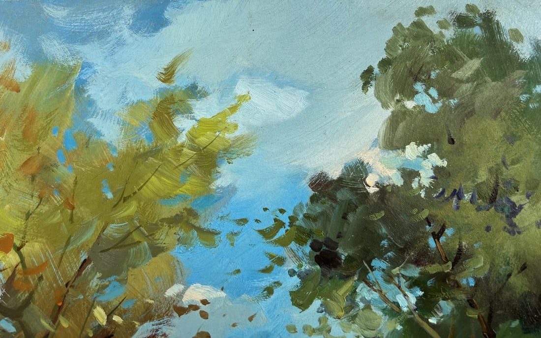 Oil painting A secluded place in nature Yuriy Suprunchuk - 5