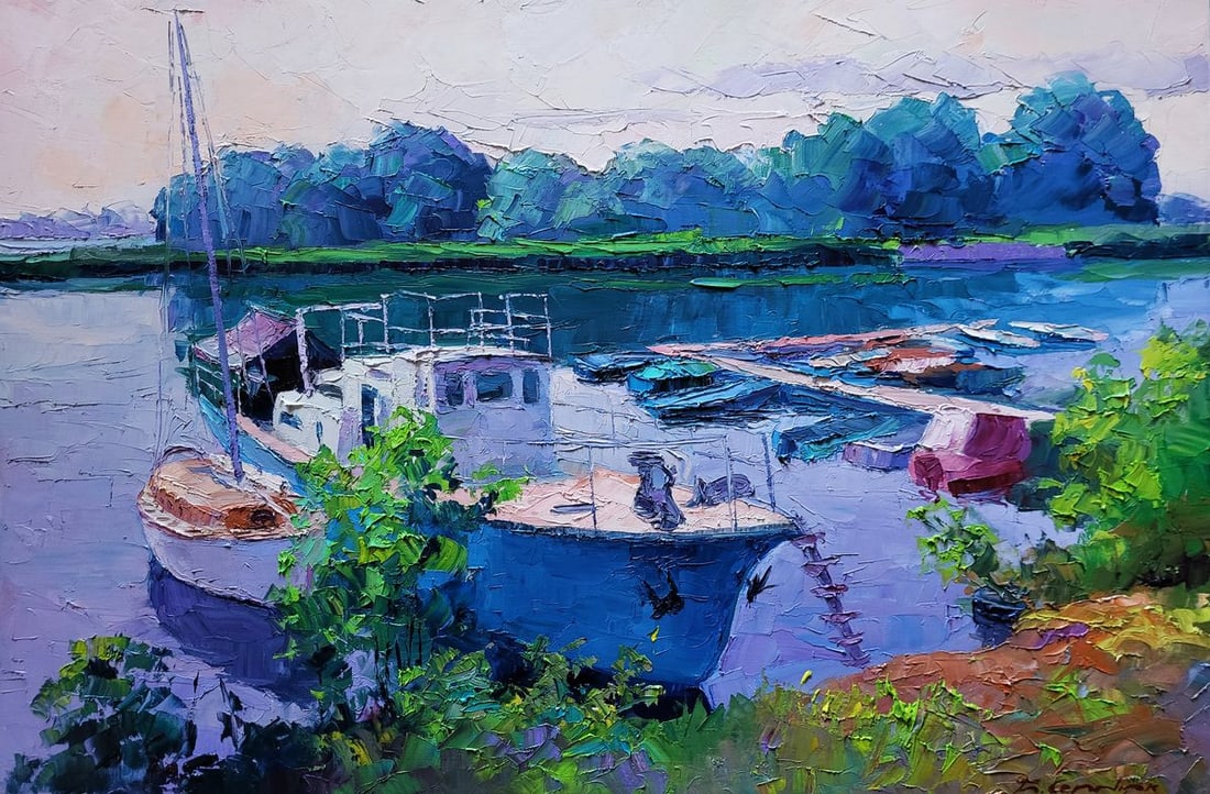 Oil painting Ferry Boris Serdyuk (1 of 7)
