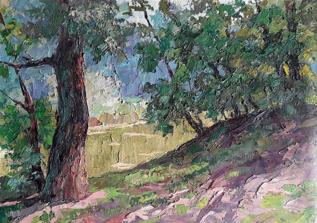 Oil painting Shore in the forest Boris Serdyuk (1 of 7)