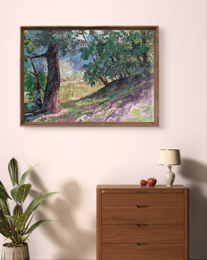 Oil painting Shore in the forest Boris Serdyuk - 2