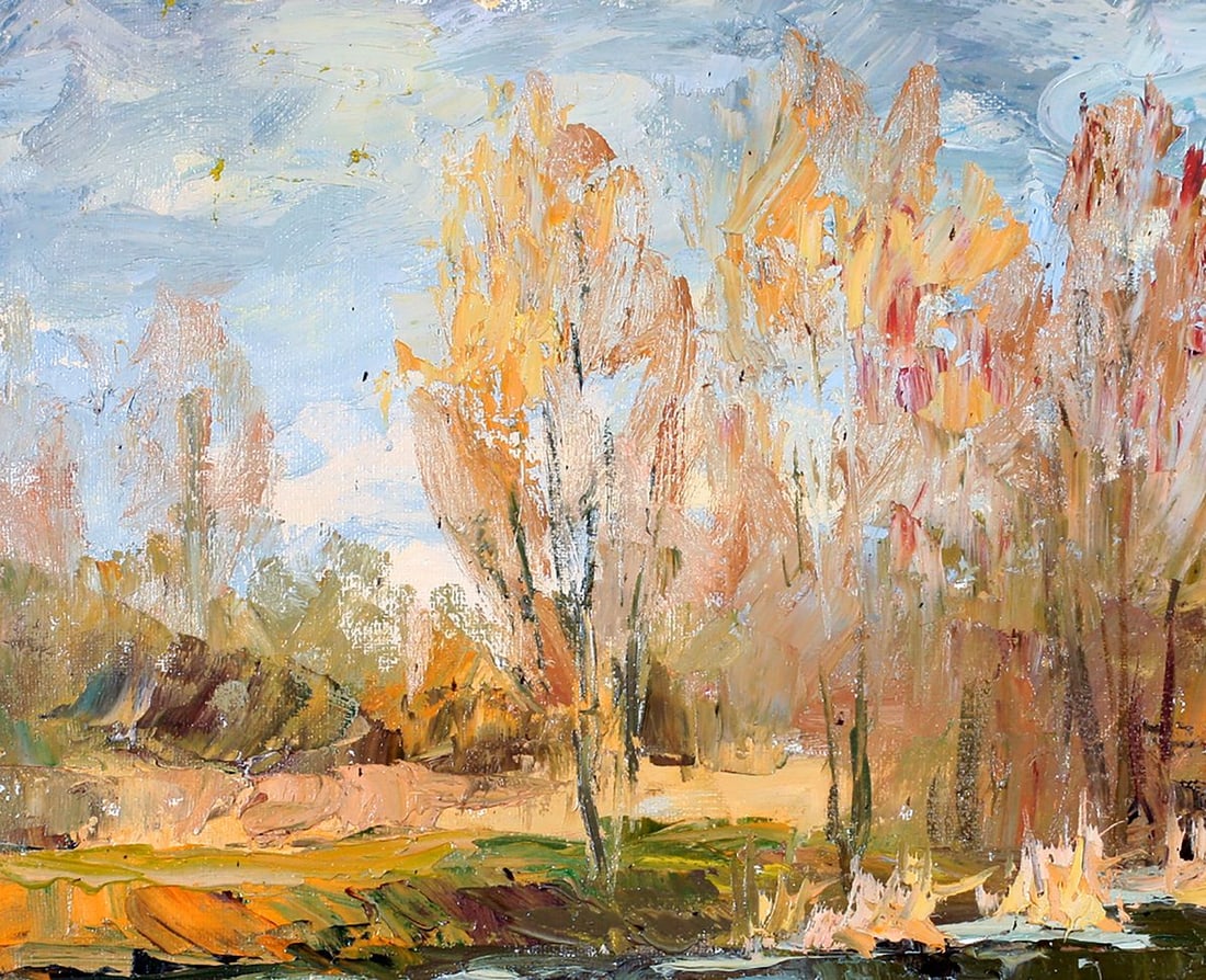 Oil painting The first ice Boris Serdyuk - 4