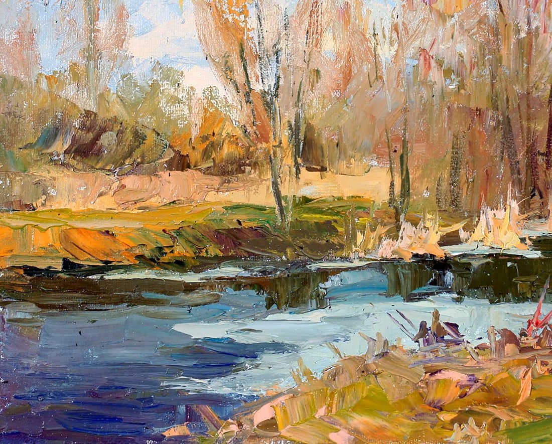 Oil painting The first ice Boris Serdyuk - 6