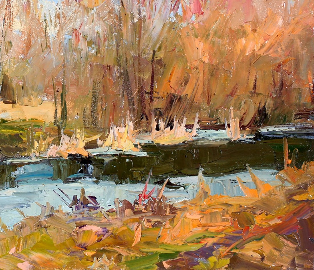 Oil painting The first ice Boris Serdyuk - 7