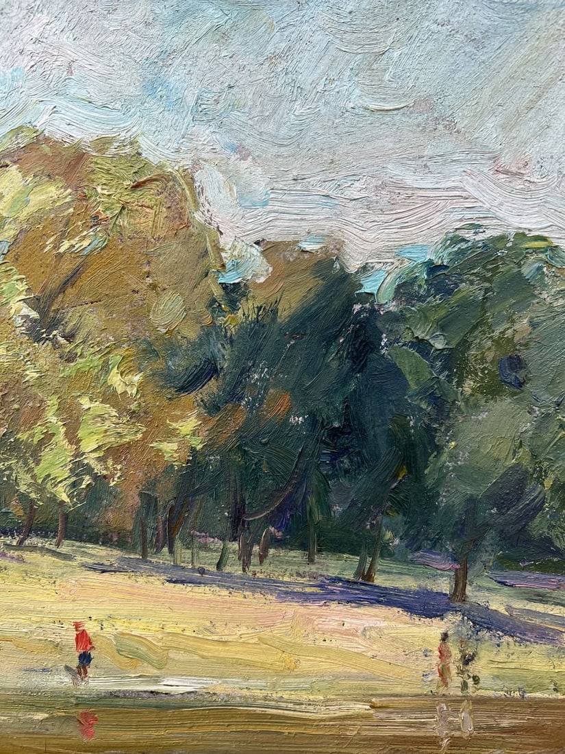 Oil painting In the summer park V. Mishurovsky - 5