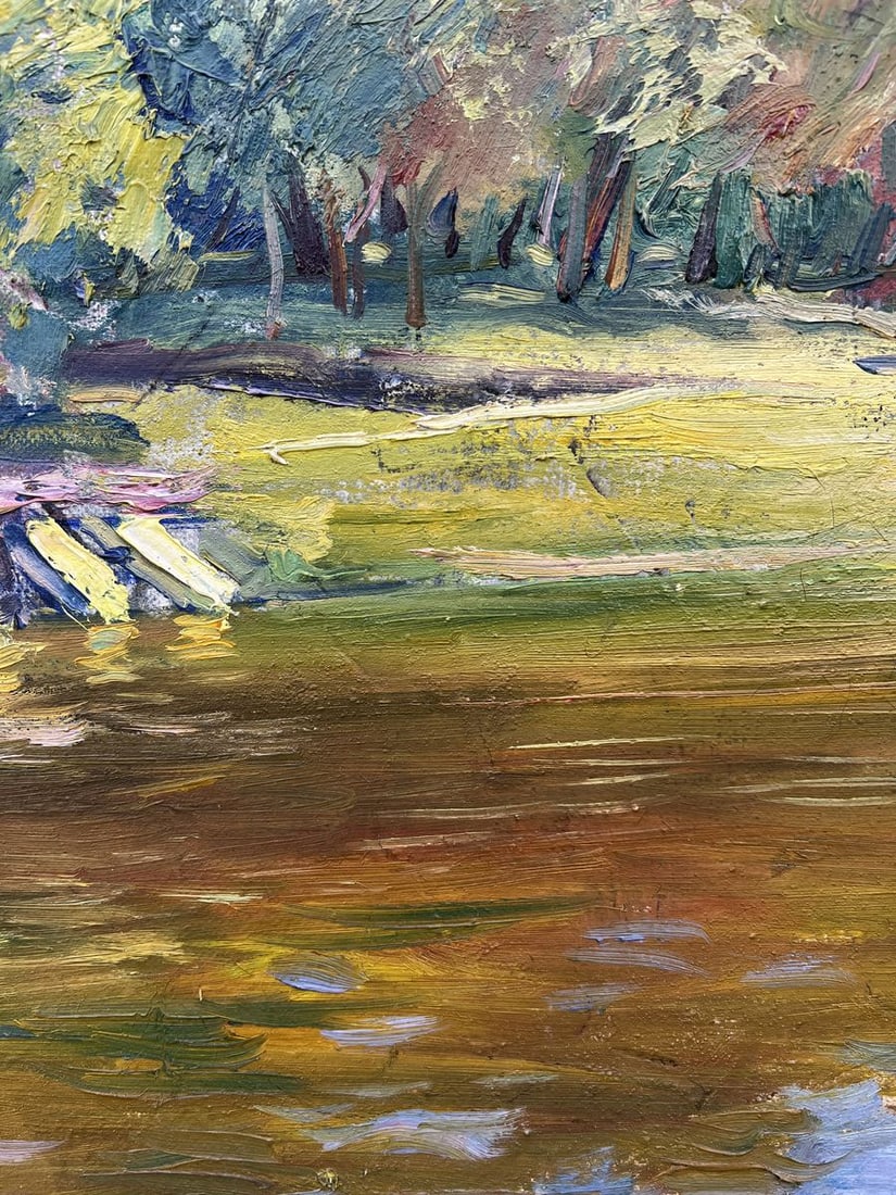 Oil painting In the summer park V. Mishurovsky - 7