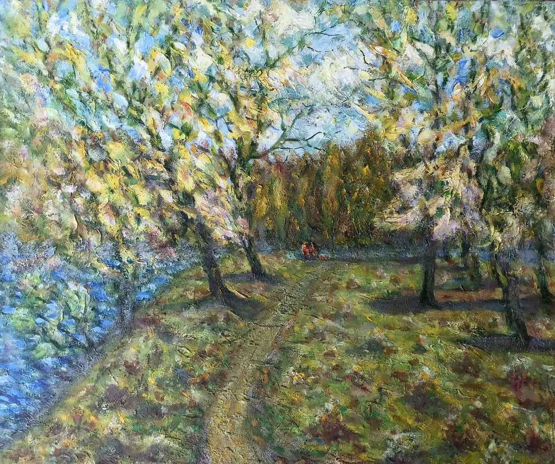 Oil painting The village of Chervone Shapoval Ivan Leontyevich (1 of 12)