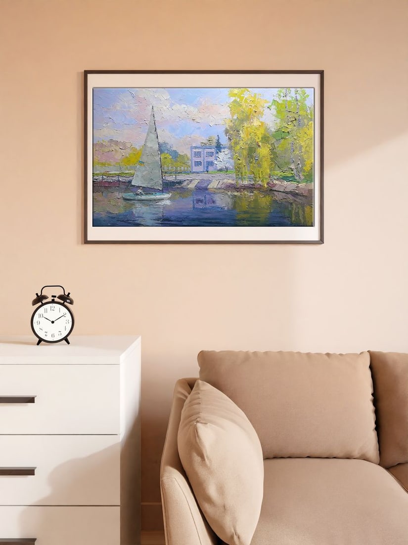 Oil painting Yacht club Serdyuk Boris Petrovich - 2