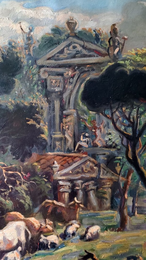 Oil painting Noon in Italy Litvinov Daniil Olegovich - 2