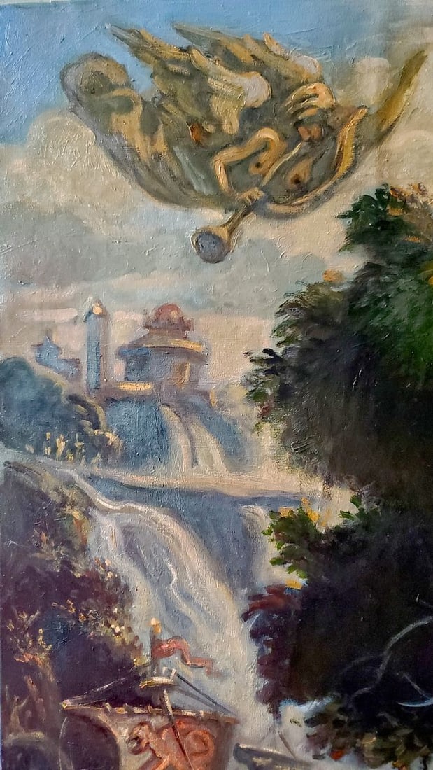Oil painting Noon in Italy Litvinov Daniil Olegovich - 4