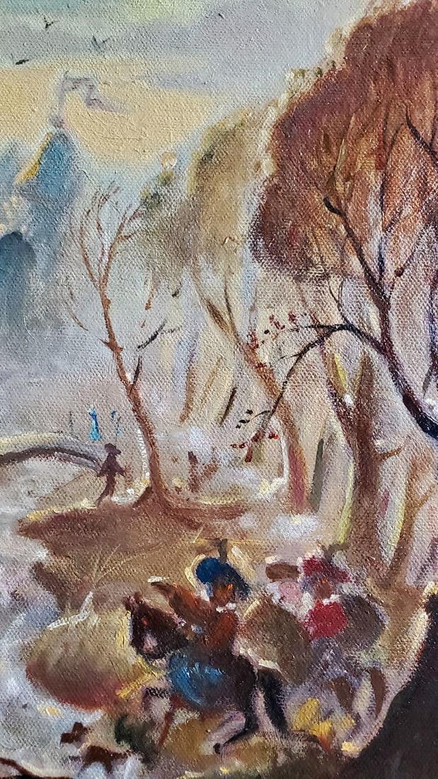 Oil painting Spring hunting Litvinov Daniil Olegovich - 2